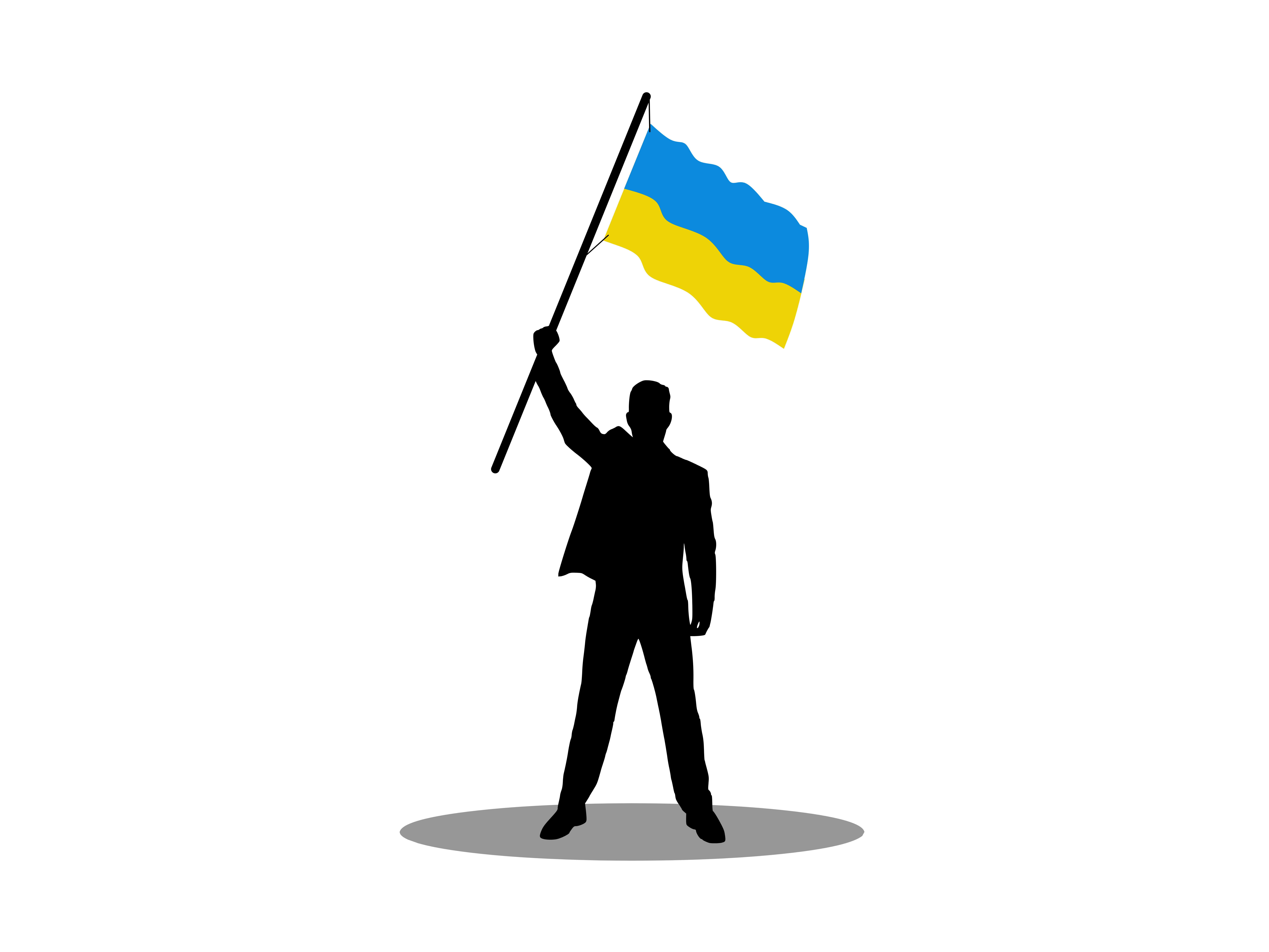 Ukrainian flag graphic design