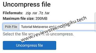 unzip online untuk buka file zip rar