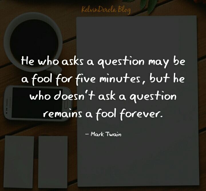 The art of asking questions; master this to win at life