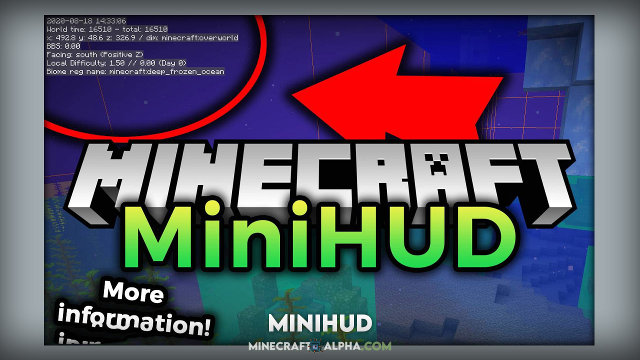 Minecraft MiniHUD Mod 1.18.1 (“Mini F3” HUD)