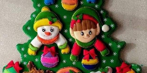 Decoração de natal: arvore de natal e pingentes natalinos para enfeite de parede com moldes para imprimir 