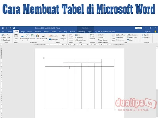 Cara Membuat Tabel di Microsoft Word