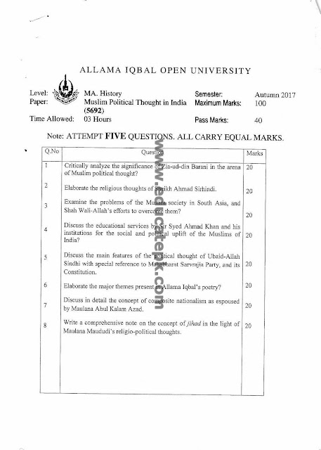 aiou-old-papers-ma-history-code-5692
