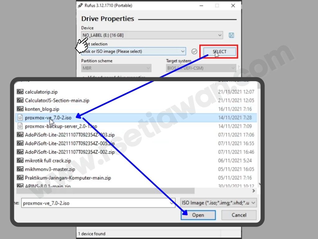 Cara membuat flashdisk bootable PROXMOX VE | Rufus