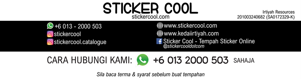 Sticker Cool - Tempah Sticker Online