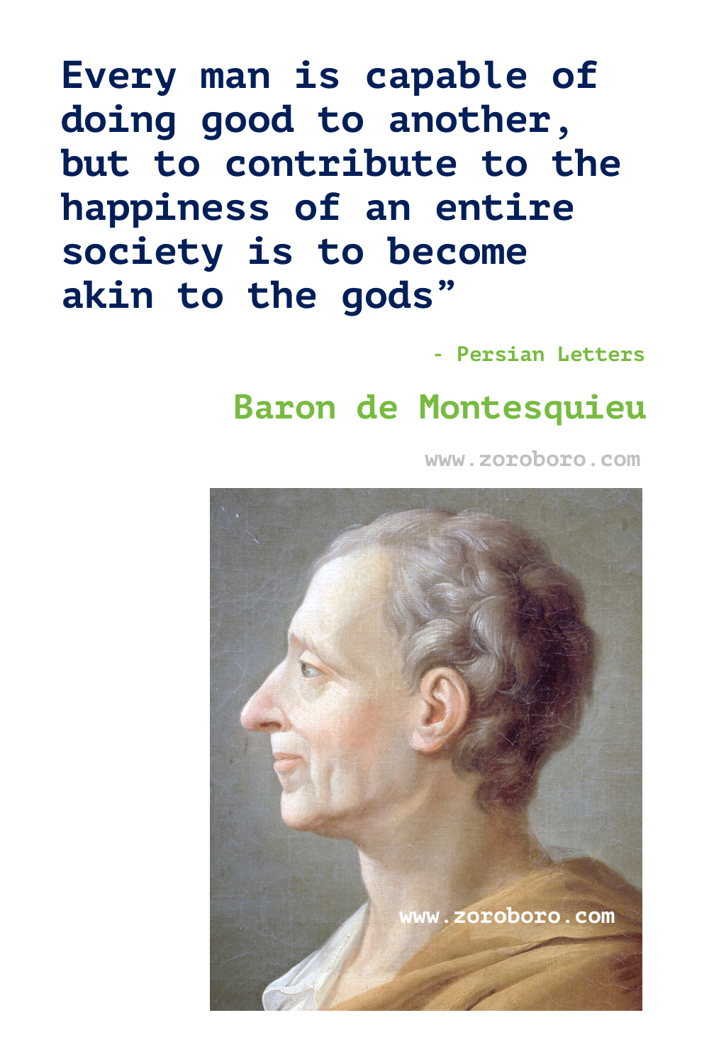 Baron de Montesquieu Quotes. Charles-Louis de Secondat. Democracy Quotes, Liberty Quotes, Monarchy Quotes, Politics Quotes, Virtue Quotes, & War Quotes. Baron de Montesquieu The Spirit of the Laws & Persian Letters. Baron de Montesquieu Books Quotes.