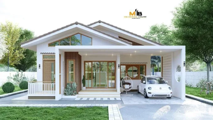Desain rumah minimalis dengan garasi samping