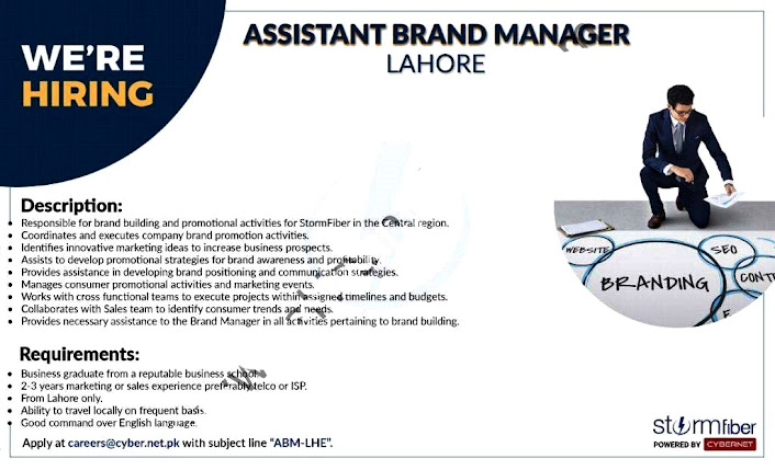 CyberNet Jobs For Assistant Brand Manager