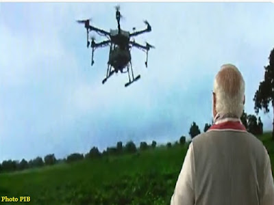 kisan Drones by Garuda Aerospace Modi address