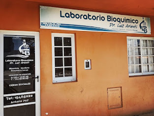 "LABORATORIO BIOQUÍMICO DOCTOR LUIS ARIENTI" Antelo 797 (Federal - Entre Ríos).