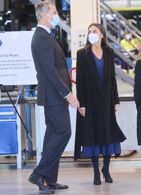 King Felipe and Queen Letizia attended the 75th anniversary of EMT Madrid