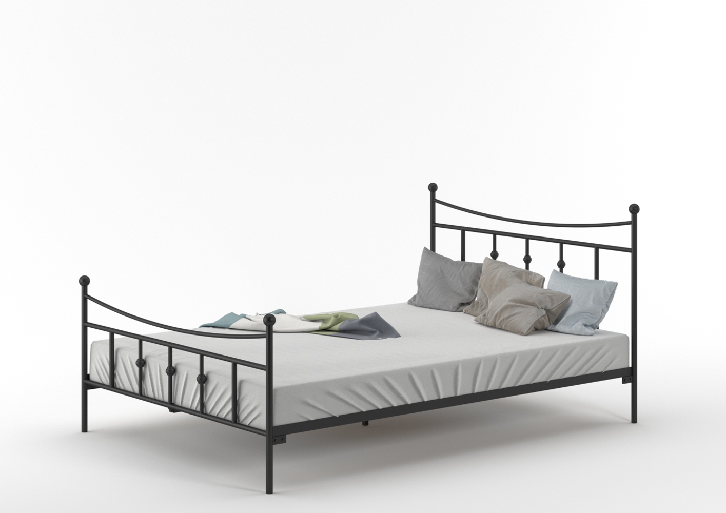 Łóżko metalowe podwójne Lak System Premium -- wzór 26-W