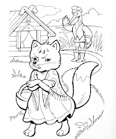 The Fox and the Stork coloring page