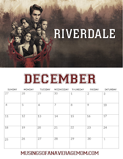 Free 2022 Riverdale Calendar
