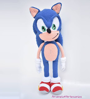 PATRON GRATIS SONIC AMIGURUMI 50250