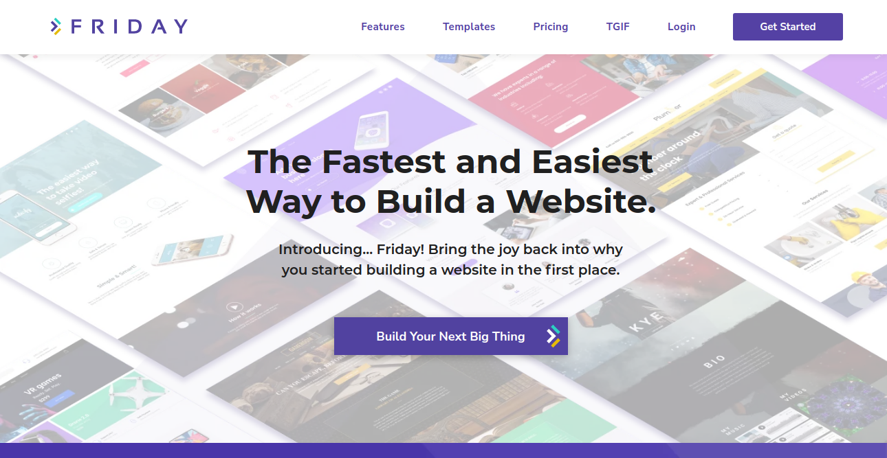 friday website builder, website builder platform