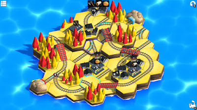 Railway Islands puzle game screenshot