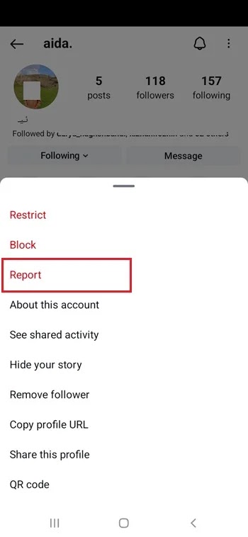 حذف قائمة Instagram المباشرة