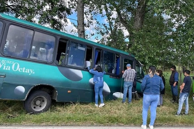 🚑 Accidente de tránsito en la ruta U-55 involucra microbús