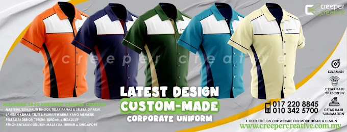 Contoh Design Baju Korporat CREEPER CREATIVE