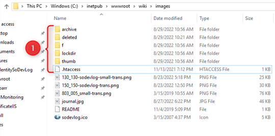 Fichiers créés par le Téléversement de fichiers avec MediaWiki