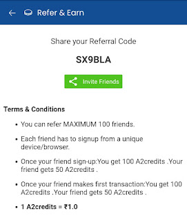 CONKER App Referral Code, A2 app refer and earn