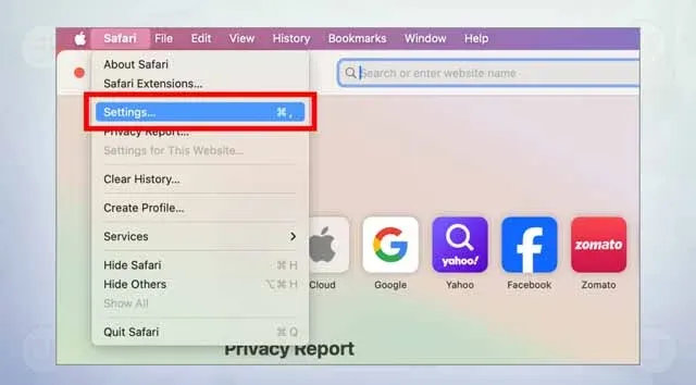 استخدم محركين بحث مختلفين في Safari على نظام Mac