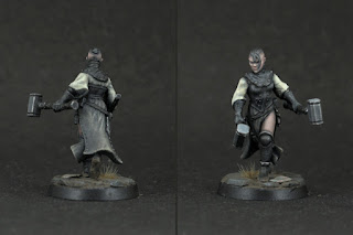 Mordheim Sisters of Sigmar Sister Superior kitbash (front & back)