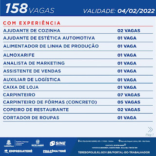 Programa ‘Emprega Terê’ divulga 158 vagas de emprego no SINE Teresópolis