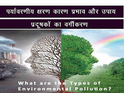 पर्यावरणीय क्षरण (प्रदूषण)के कारण और प्रभाव और नियन्त्रण के उपाय |Environmental Pollution Reason and Impact in Hindi