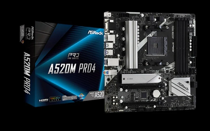 Motherboard 400 dollar gaming pc : Asrock A520M-Pro4