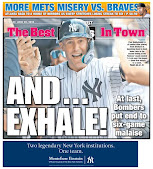 Yanks win a game and back page