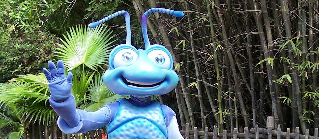 Flik Character From A Bug's Life in Disney's Animal Kingdom