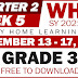 GRADE 3 WEEK 5: Quarter 2 Weekly Home Learning Plan (UPDATED)