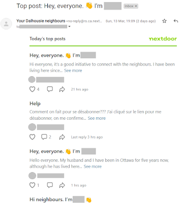 Screenshot of an email notification of three messages, two of which say 'Hey, everyone. I'm...' and the third is someone who is looking for help unsubscribing after clicking the unsubscribe link previously.