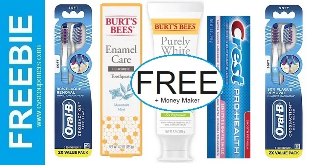 FREE Burt's Bees, Crest, & Oral B CVS Deal 11-14-11-20