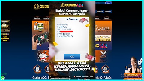 Selamat Kepada Member Setia GudangQQ WD sebesar Rp. 28.500.000.-