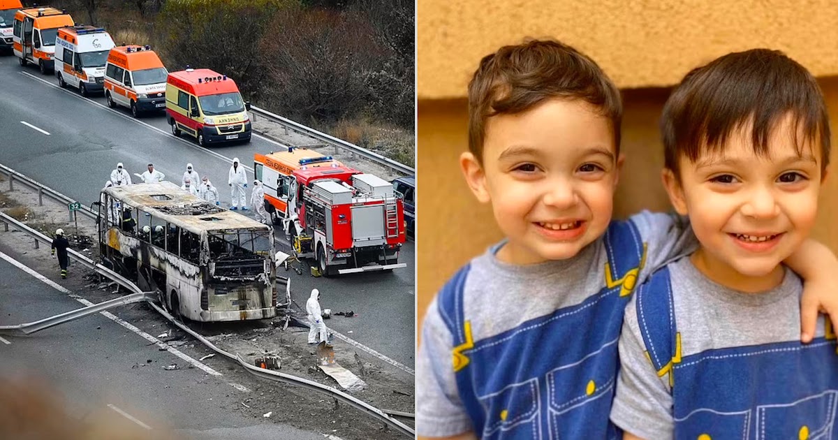 46 People Burned Alive In Bulgaria Including 2 Four-Year-Old Twins After Bus Burst Into Flames