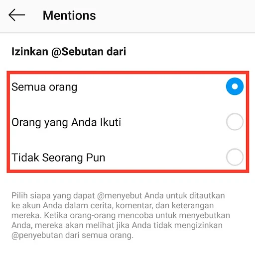 Tips Cara Agar tidak Bisa dimention di Instagram