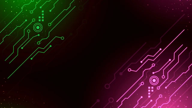 A vibrant 4K wallpaper showcasing two opposing circuit board designs, creating a visually striking contrast.