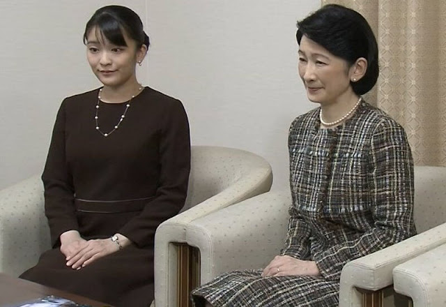 Crown Princess Kiko, Princess Mako and Princess Kako visited Tatsuhiko Kawashima