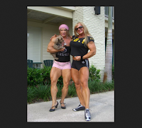 Extreme female muscle: The insane muscularity of massive female bodybuilder Colette Guimond