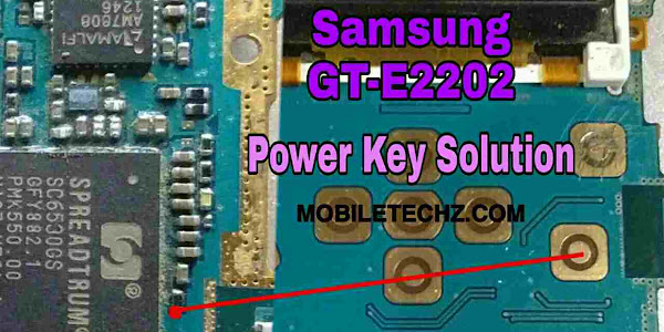 Samsung GT-E2202 Power Key Problem Ways Solution Jumper Ways