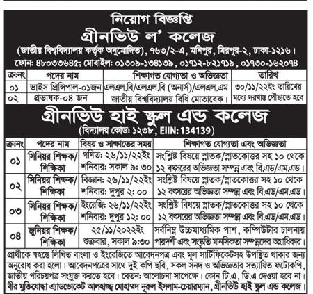 All Daily Newspaper Job Circular 18 November 2022 - দৈনিক পত্রিকা চাকরির খবর ১৮ নভেম্বর ২০২২ - আজকের চাকরির খবর পত্রিকা ১৮-১১-২০২২ - আজকের চাকরির খবর ২০২২-২০২৩ - চাকরির খবর ২০২২-২০২৩ - দৈনিক চাকরির খবর ২০২২-২০২৩ - Chakrir Khobor 2022-2023 - Job circular 2022-2023