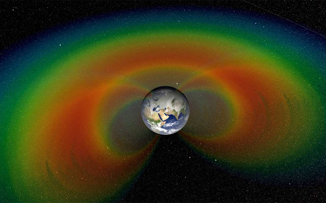 Естественные радиационные пояса Земли. NASA/Goddard Space Flight Center/Scientific Visualization Studio