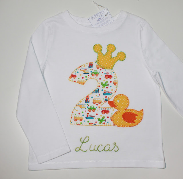 camiseta cumpleaños 2 años patito