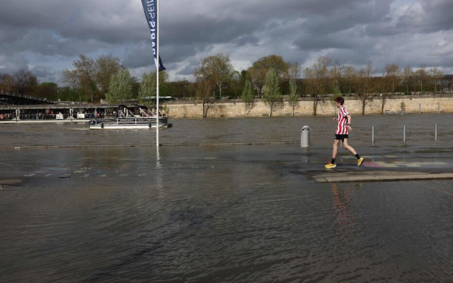 Maratona de Paris tem percurso modificado devido a inundação do Rio Sena