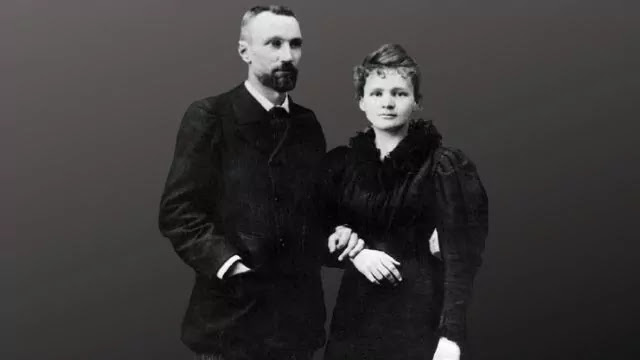 Marie Curie and Pierre Curie