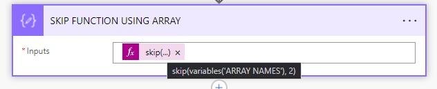 Power Automate Functions - SKIP Function