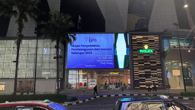 Selangor Expo 2023 Ad Bukit Bintang The Starhill LED Screen Advertising Malaysia Bintang Walk Kuala Lumpur Digital Outdoor Advertising